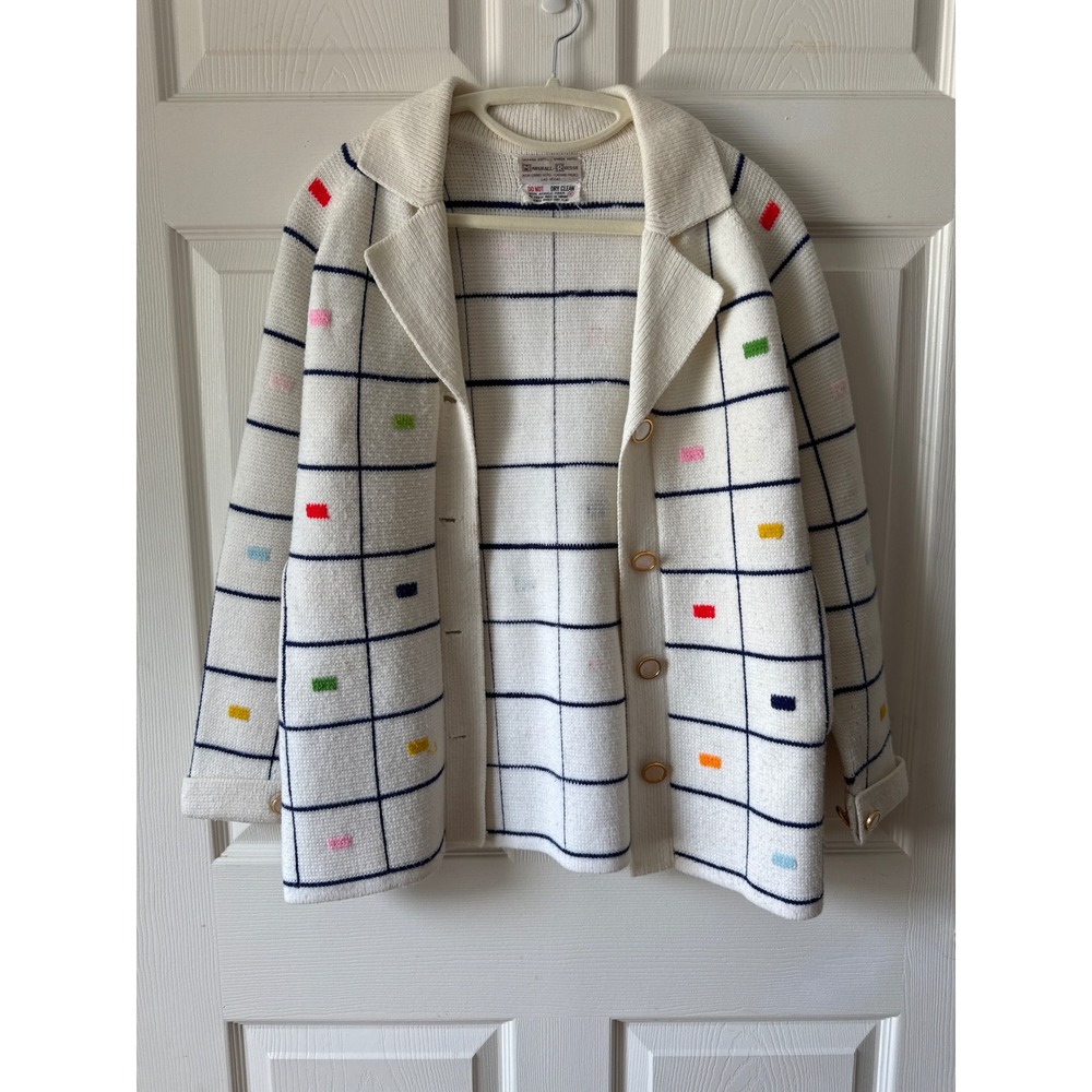 Marshall Rousso Cardigan Women S Vintage Las Vegas Retro Granny Mod